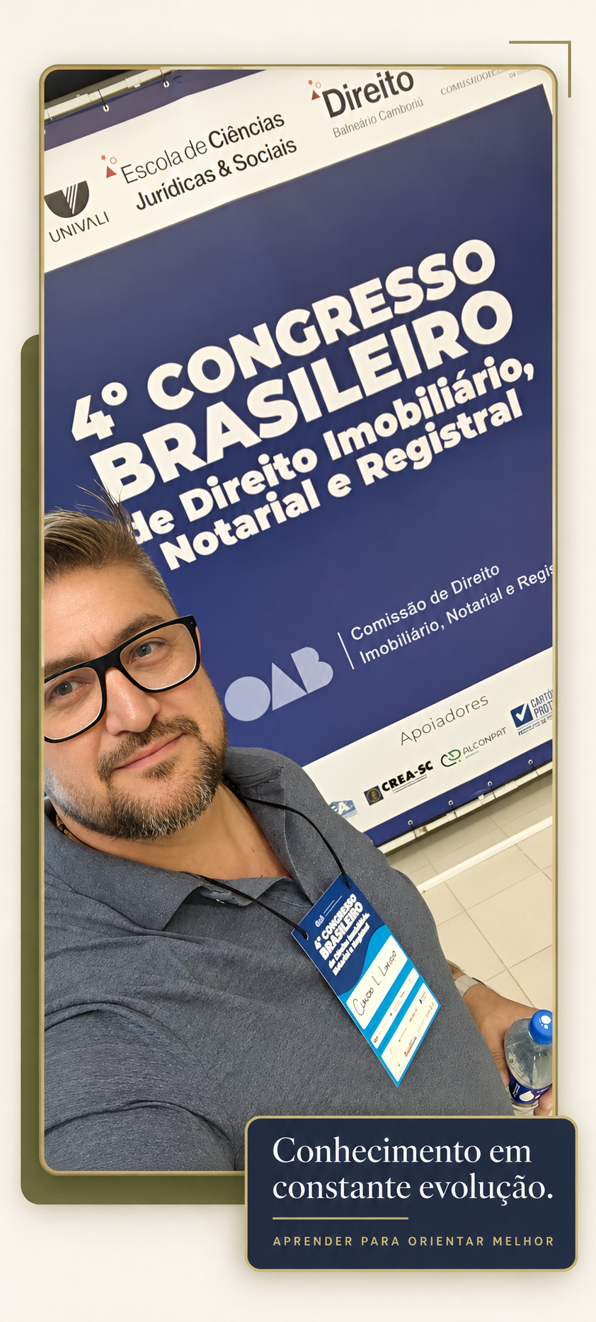 Claudio Leandro Limirio no 4º Congresso Brasileiro de Direito Imobiliário, Notarial e Registral